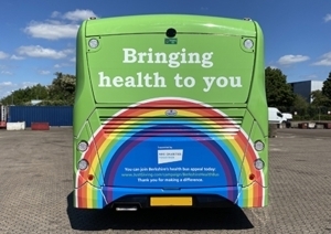 NHS-branded ADL Enviro200 bus