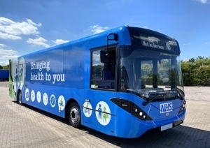 NHS-branded ADL Enviro200 bus