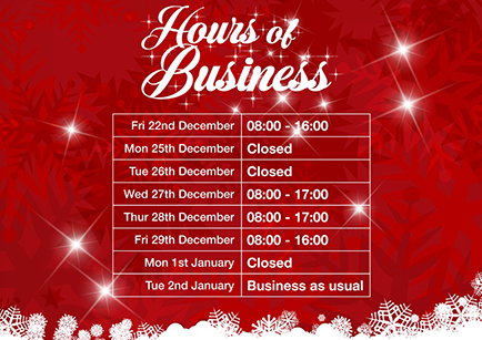 Opening hours for Dawsongroup bus and coach for the festive season listed